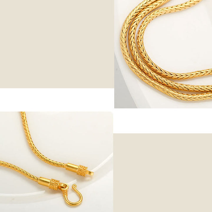 Bracelet tibétain en or 18 carats avec Buddha Stones , Om Mani Padme Hum, porte-bonheur, poisson Koi, personnage Fu, lingot de cuivre, pièce de paix - image 4