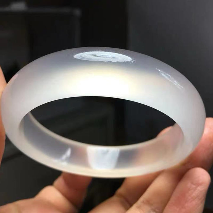 Bracelet porte-bonheur en jade doré translucide naturel avec Buddha Stones - image 3