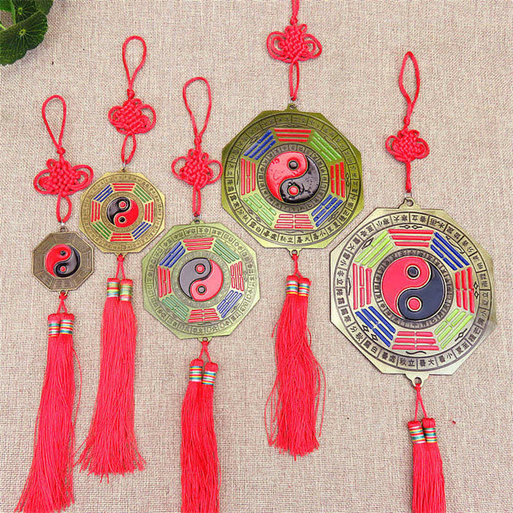 Carte Feng Shui Bagua Nœuds chinois Harmonie Carte énergétique Miroir - image 1