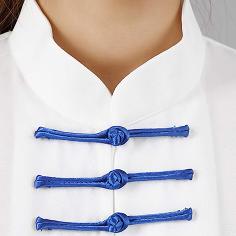 Ensemble de vêtements unisexe avec broderie de fleurs et Buddha Stones pour méditation, prière spirituelle, zen, tai-chi, qigong