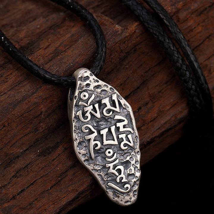 Collier pendentif en argent sterling 925 tibétain avec Buddha Stones Om Mani Padme Hum Dorje Vajra gravé - image 10