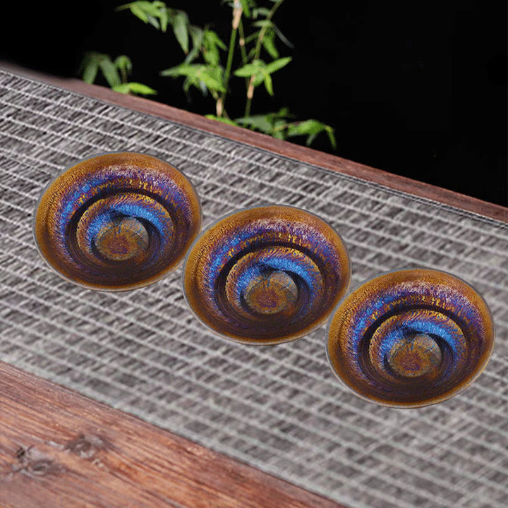 Tasse à thé en céramique Buddha Stones colorée de la Voie lactée de Jianzhan de pierres de Bouddha tasse à thé Kung Fu Tenmoku