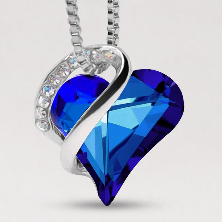 Collier pendentif énergie de guérison pierre de naissance coeur amour Buddha Stones - 09b-Septembre-Pierre de guérison pour la sagesse-Bleu cobalt - image 31