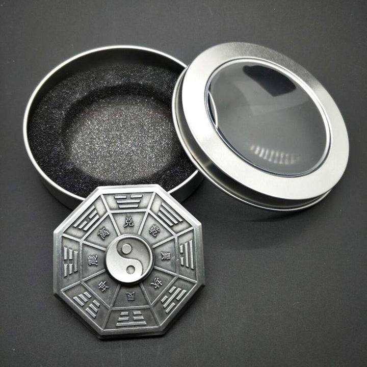 Buddha Stones Fidget Spinner Bénédiction Tai Chi Doigt Main Spinner Décoration - Argent - image 3