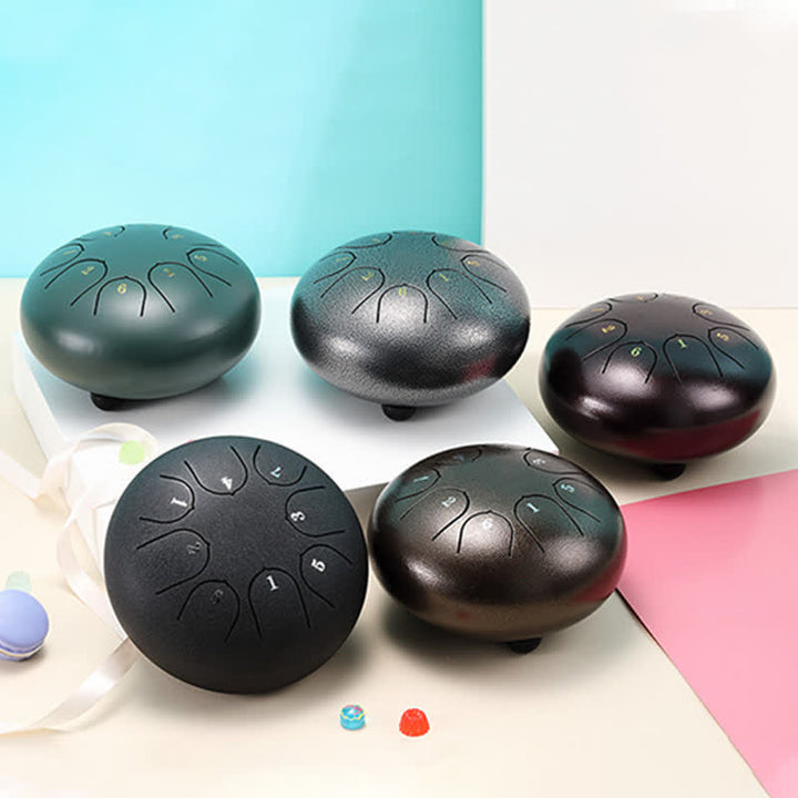 Buddha Stones Kit de batterie de yoga et de méditation avec tambour à langue en acier