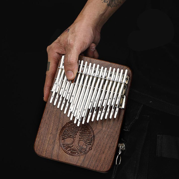 Piano à pouce Kalimba 34 touches avec motif arbre de vie, piano à doigts portable Marimba