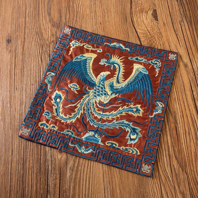 Dessous de Buddha Stones Phoenix Dragon Kirin Dessous de verre pour tasse à thé Dessous de verre Kung Fu