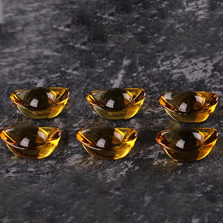 Bol à trésor en cristal Liuli fait à la main, pièce d'art, décoration de la maison - image 9