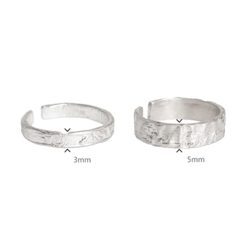 Bague de couple en argent sterling 925 Buddha Stones et design simple - image 14