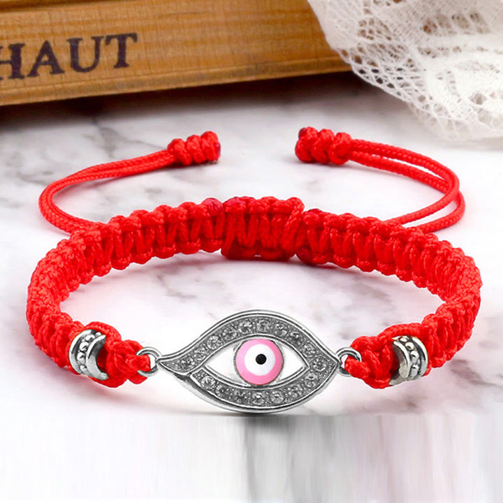 Bracelet en corde avec Buddha Stones pour éloigner le mauvais œil et les mauvais esprits