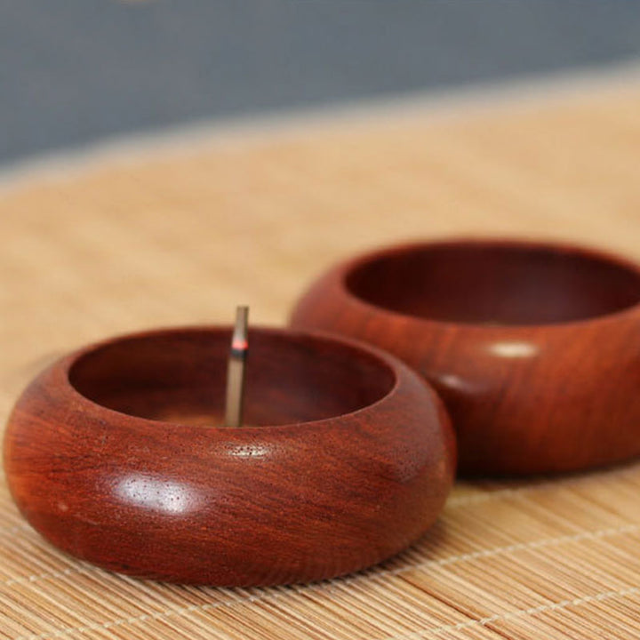Brûleur d'encens de méditation et de guérison en bois de rose