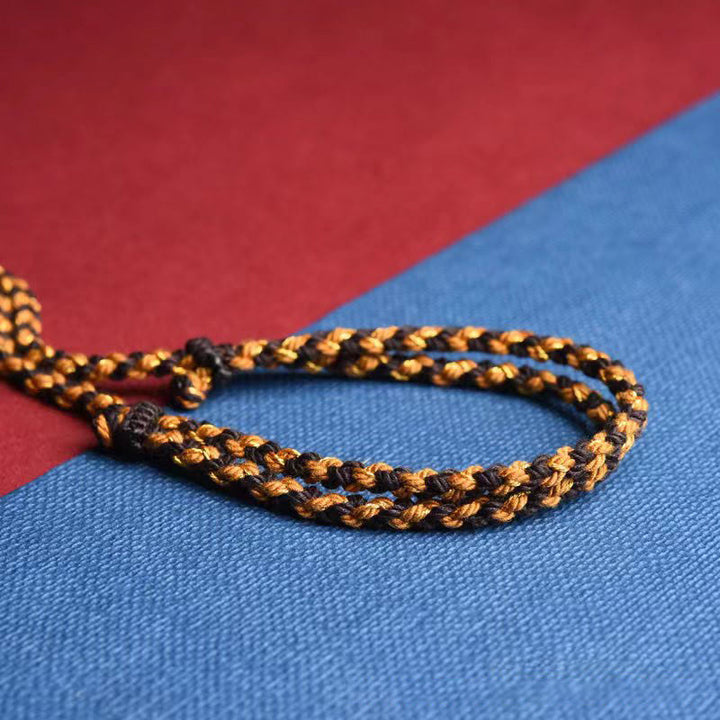 Collier pendentif en corde avec nœud King Kong tibétain fait à la main en Buddha Stones Om Mani Padme Hum - image 7