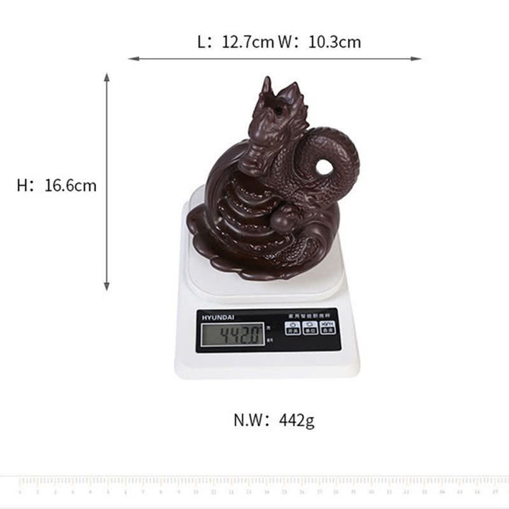Brûleur d'encens en céramique à motif de dragon