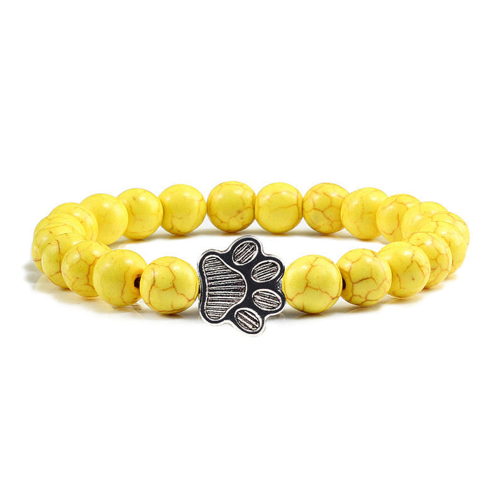 Buddha Stones Bracelet en pierre « Sauvez un chien » - Perles jaunes - image 12