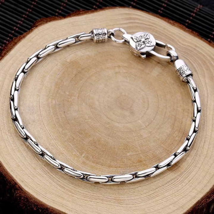 Buddha Stones tibétaines Double Dorje Om Mani Padme Hum bouddha croix gammée Vajra Bracelet de force