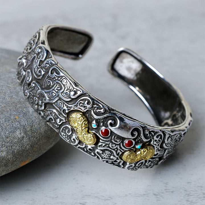 Bracelet de bénédiction PiXiu gravé avec Buddha Stones FengShui