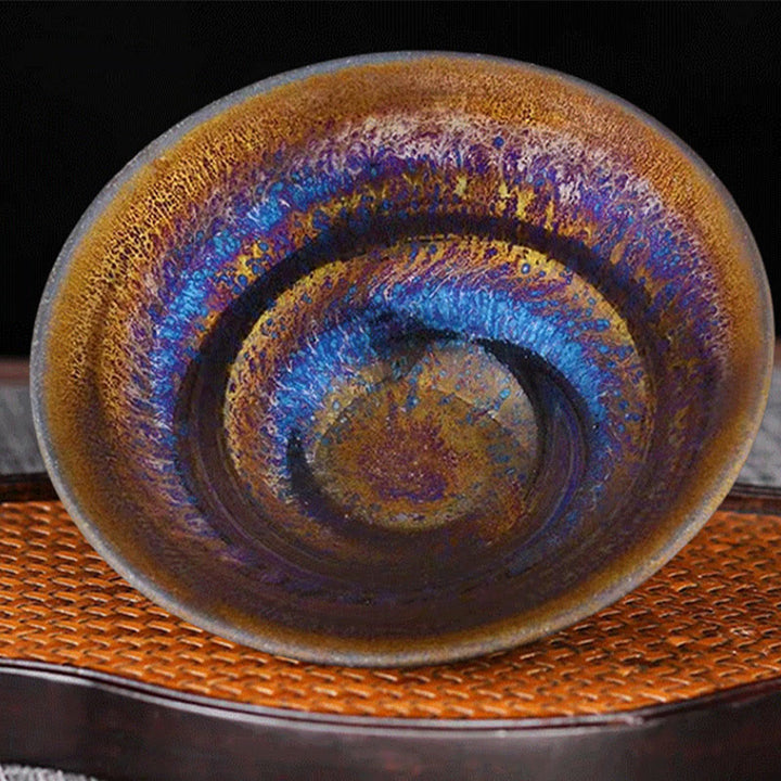 Tasse à thé en céramique Buddha Stones colorée de la Voie lactée de Jianzhan de pierres de Bouddha tasse à thé Kung Fu Tenmoku