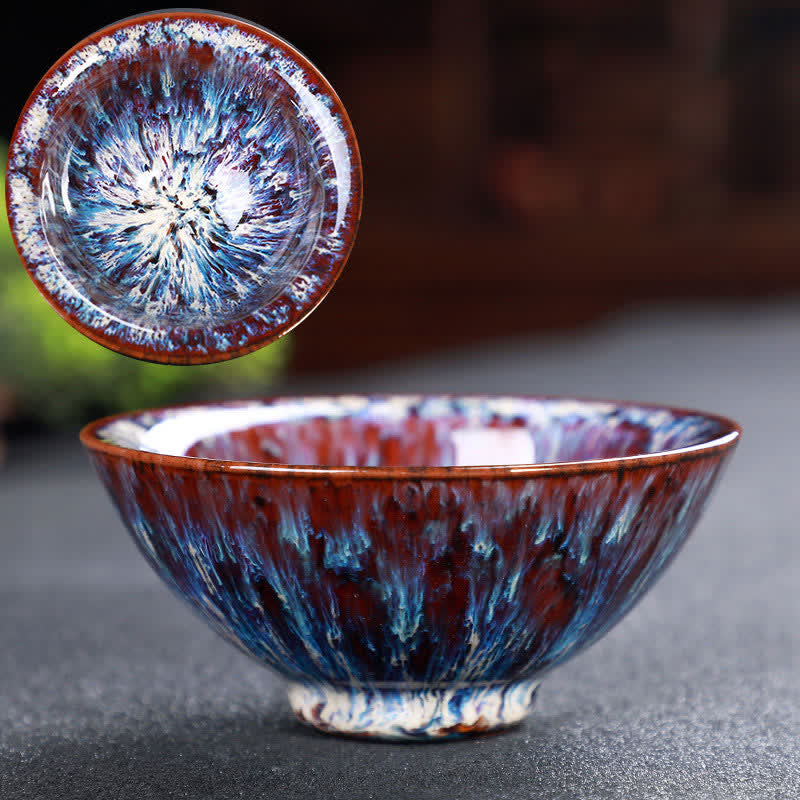 Tasse à thé en céramique colorée avec Buddha Stones pour la maison et le bureau