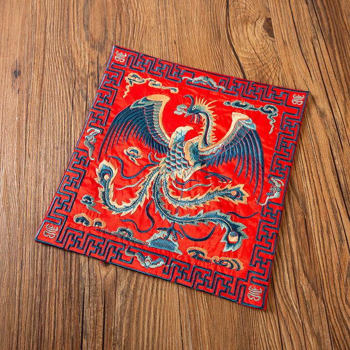 Dessous de Buddha Stones Phoenix Dragon Kirin Dessous de verre pour tasse à thé Dessous de verre Kung Fu