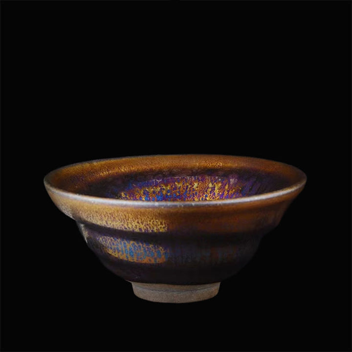 Tasse à thé en céramique Buddha Stones colorée de la Voie lactée de Jianzhan de pierres de Bouddha tasse à thé Kung Fu Tenmoku