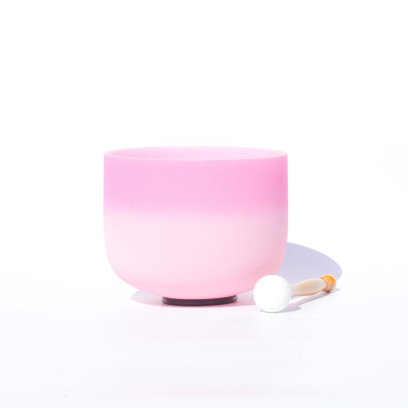 Bol chantant en cristal tibétain, couleur bonbon, fait main, pour le yoga et la méditation de pleine conscience - 8 po (20,3 CM) Rose - image 5