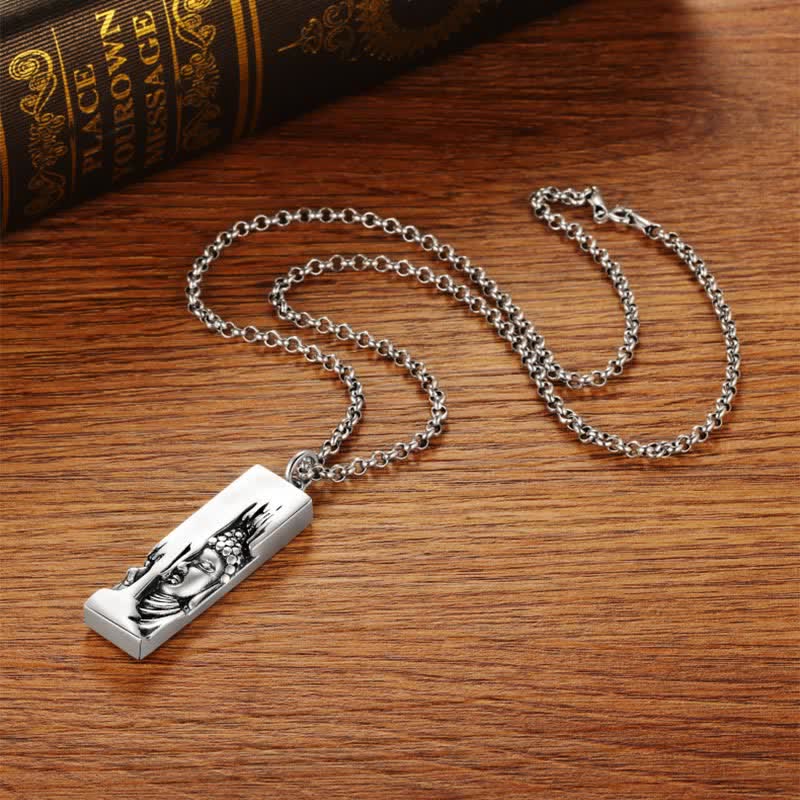 Buddha Stones Tathagata Bouddha Force Protection Amulette Porte-bonheur Collier Pendentif Style Vintage - image 14