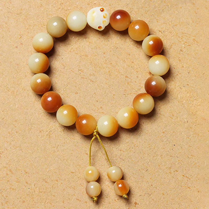Bracelet de sagesse et de paix en Buddha Stones de Bodhi naturelles