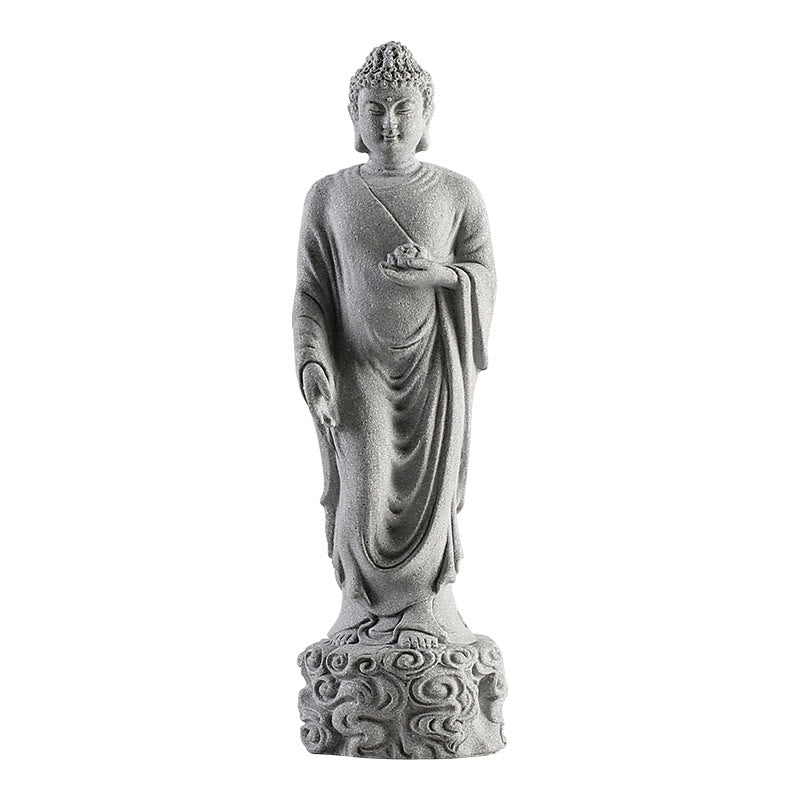 Buddha Stones Méditation Bouddha Nuages ​​de bon augure Design Sérénité Décoration de la maison - image 11