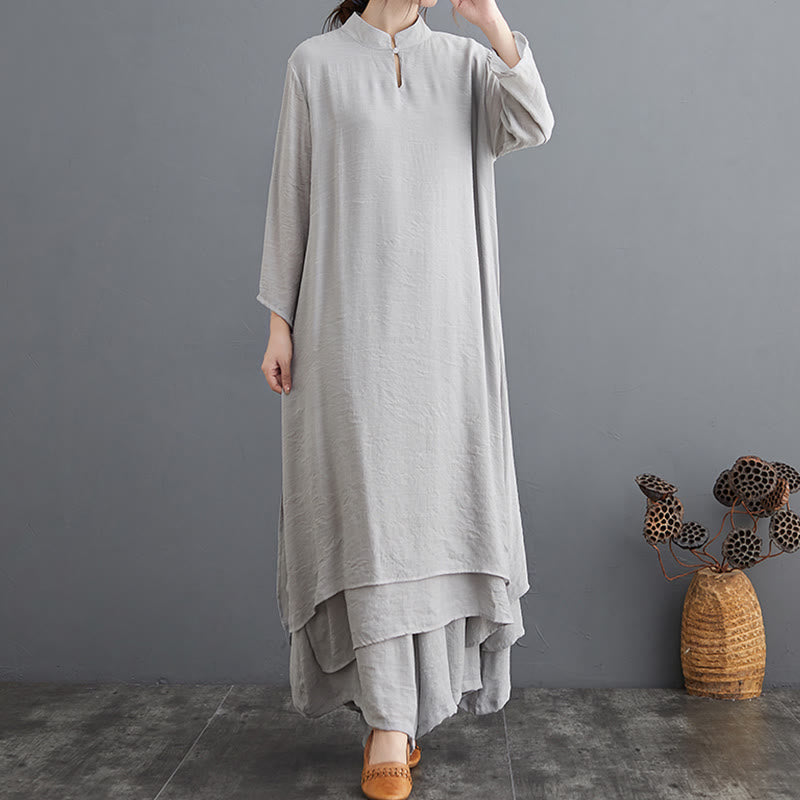 Ensemble de vêtements pour femmes Buddha Stones et motif simple pour méditation, prière, pratique spirituelle zen, yoga
