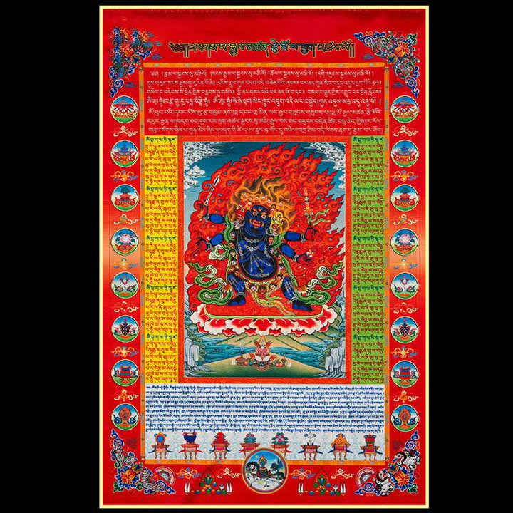 Buddha Stones Drapeau de prière extérieur tibétain à 10 couleurs représentant le Bouddha Cheval du Vent, symbole de guérison et de bon augure - image 6