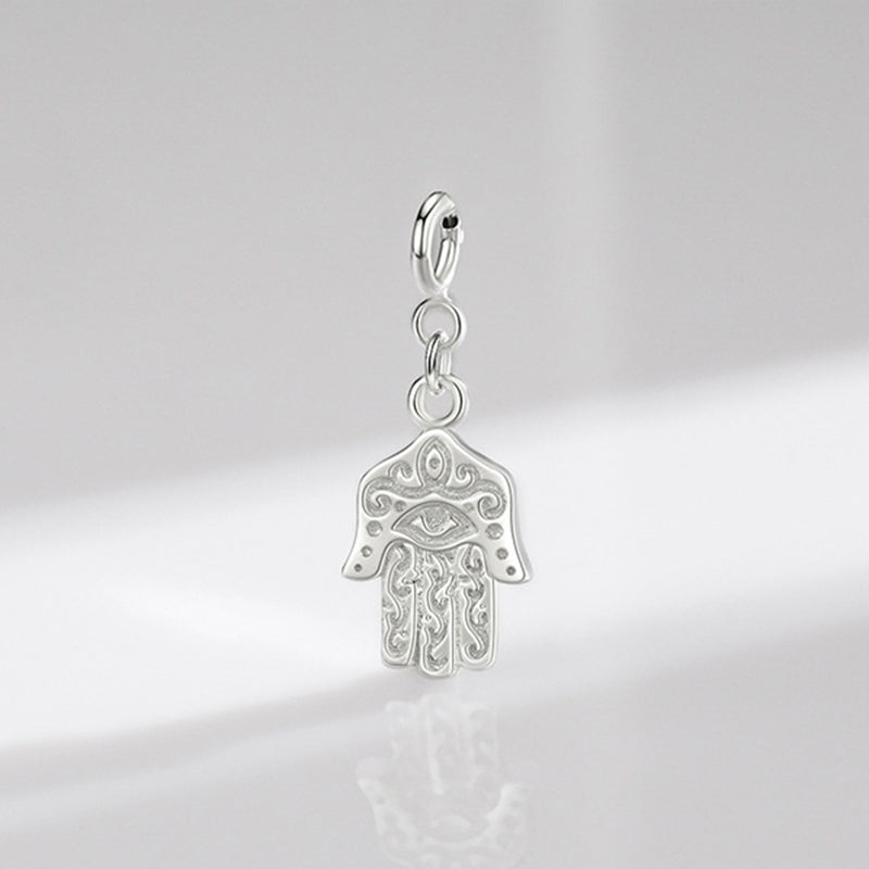 Collier pendentif en argent sterling 925 avec symbole Hamsa et mauvais œil pour la prospérité et la chance - image 8