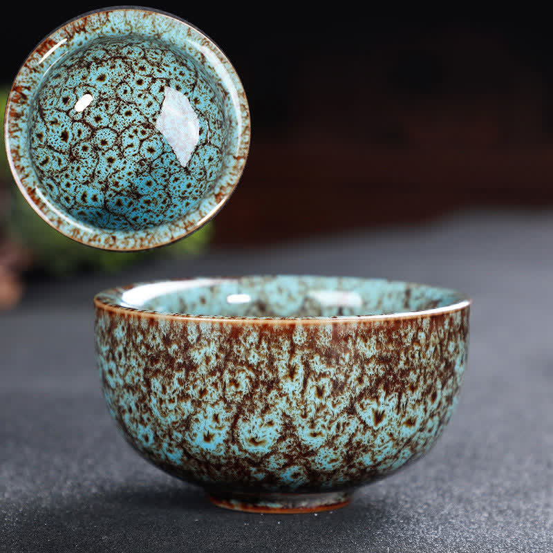 Tasse à thé en céramique colorée avec Buddha Stones pour la maison et le bureau