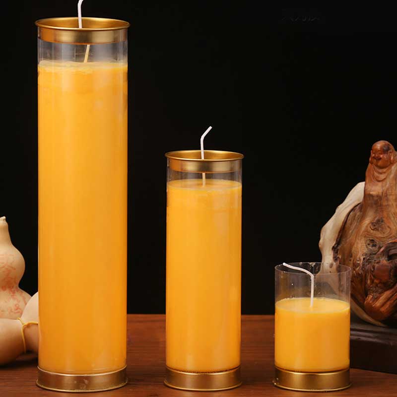 Bougie d'autel de prière de méditation Objets d'utilisation pour rituels de temple bouddhiste - image 18