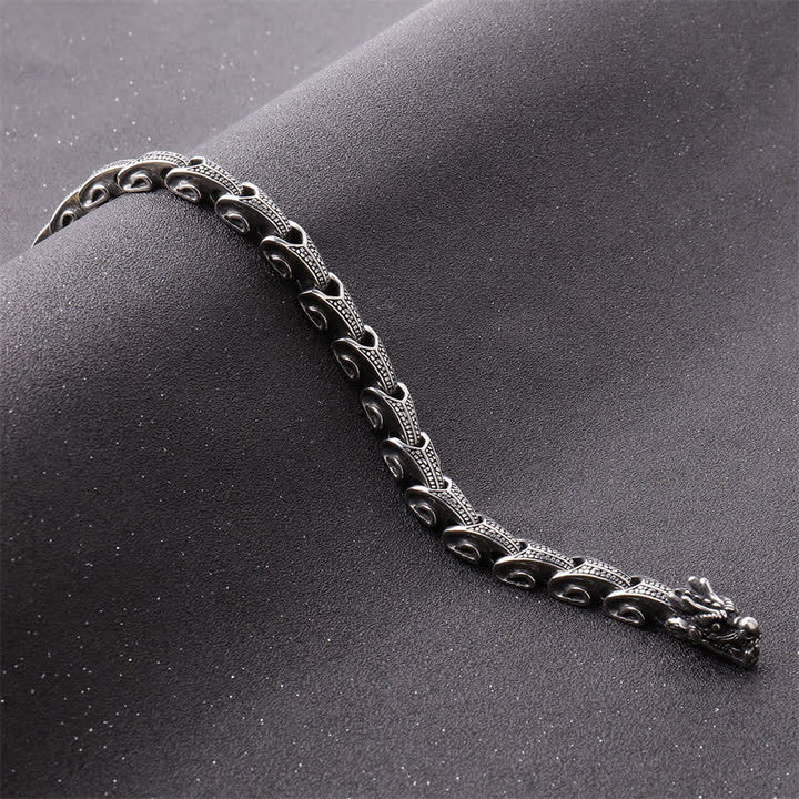 Collier pendentif de protection en acier titane avec motif de dragon et Buddha Stones - image 6