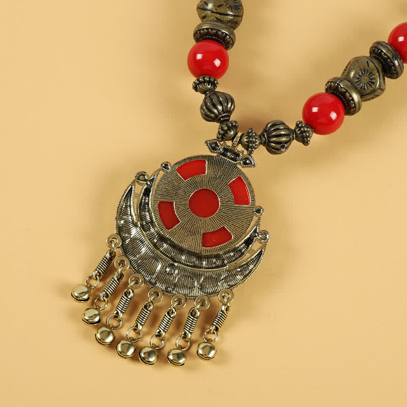 Accessoires pour cheveux avec pompons en perles rétro tibétaines - image 4
