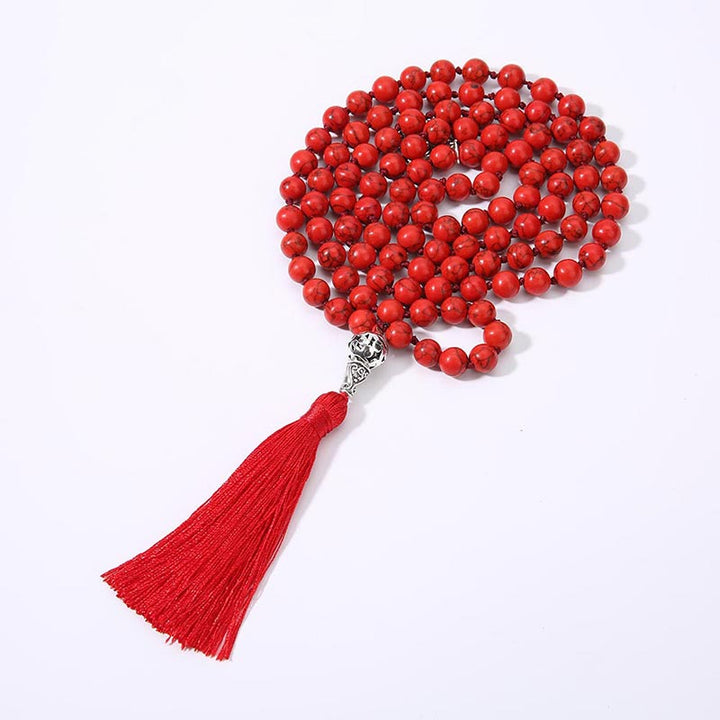 Collier de prière et de méditation avec 108 perles Mala