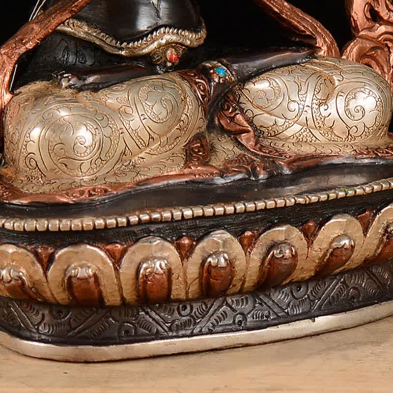 Statue décorative en cuivre de protection à quatre bras du Bodhisattva Chenrezig Avalokitesvara - image 12