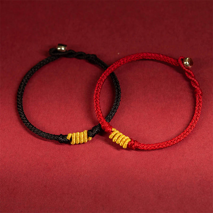 Bracelet tressé en corde avec nœud King Kong fabriqué à la main par Buddha Stones
