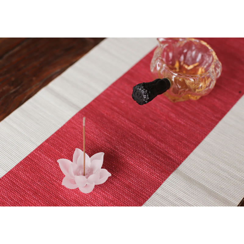 Brûle-encens en forme de bâton de méditation et de guérison en cristal Lotus Liuli de Buddha Stones - image 22
