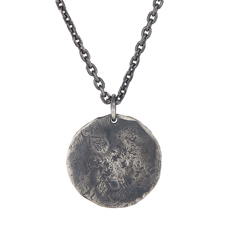 Collier pendentif en argent sterling 990 avec Buddha Stones et texture marteau Yin Yang - image 3