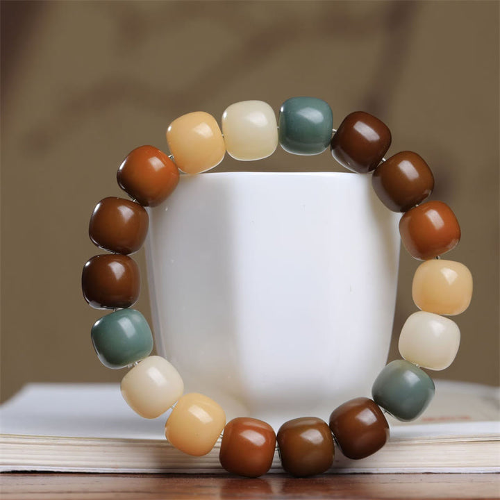 Bracelet Buddha Stones Multicolor Bodhi Seed Éloigne les mauvais esprits