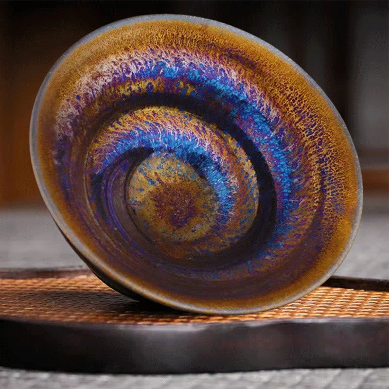 Tasse à thé en céramique Buddha Stones colorée de la Voie lactée de Jianzhan de pierres de Bouddha tasse à thé Kung Fu Tenmoku