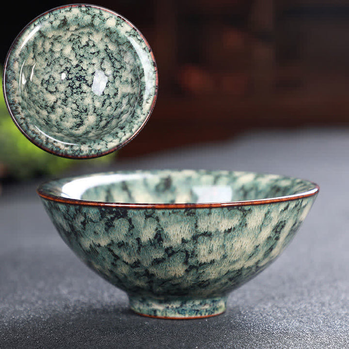 Tasse à thé en céramique colorée avec Buddha Stones pour la maison et le bureau