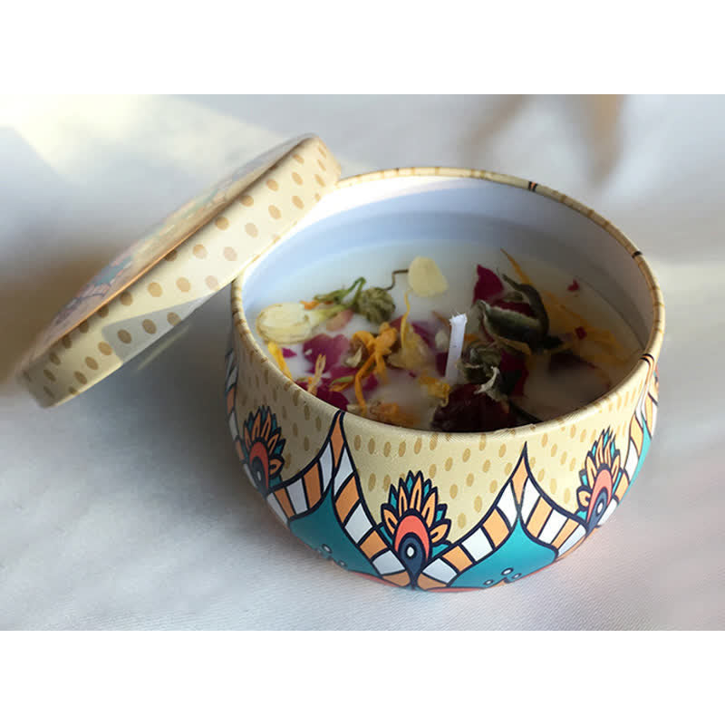 Bougie parfumée à la cire de soja au thé blanc, fleur de gingembre, lavande et gardénia, cadeau pour la famille et les amis - Thé blanc et fleur de gingembre - image 1