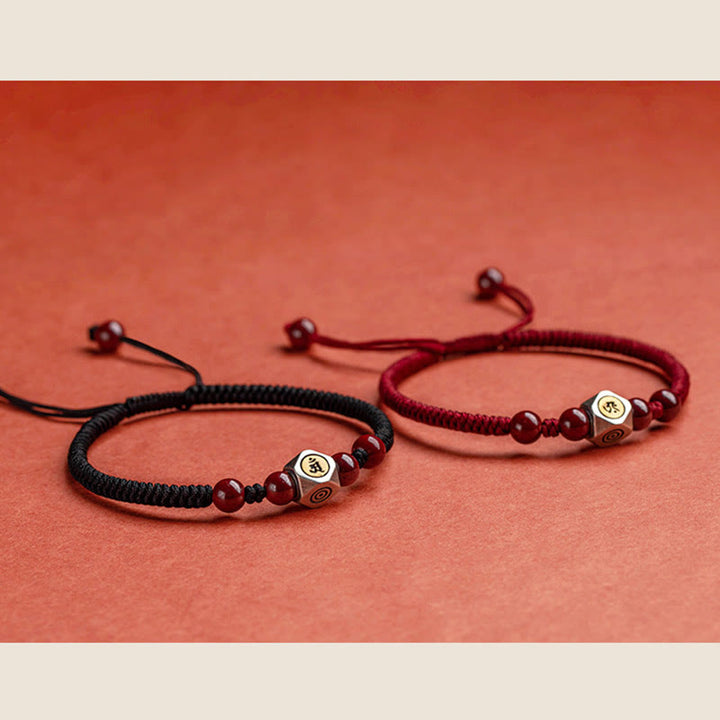 Bracelet en argent sterling 925 et cinabre, symbole du zodiaque chinois, Buddha Stones et symbole de calme. - image 25