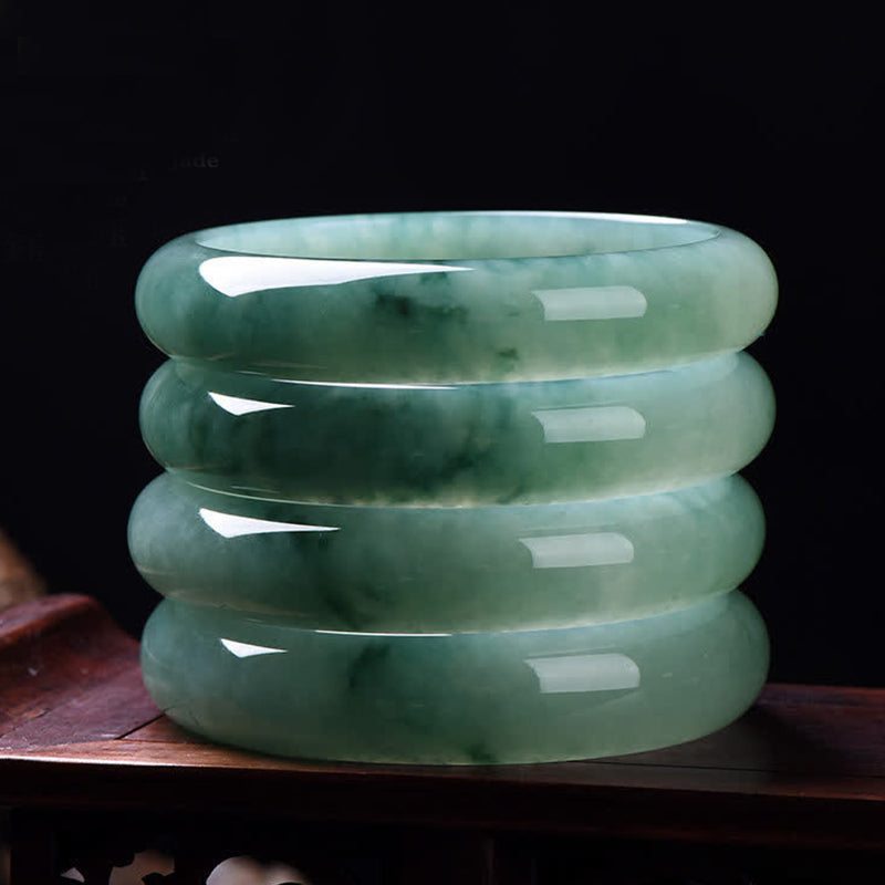 Bracelet jonc de guérison en jade et Buddha Stones