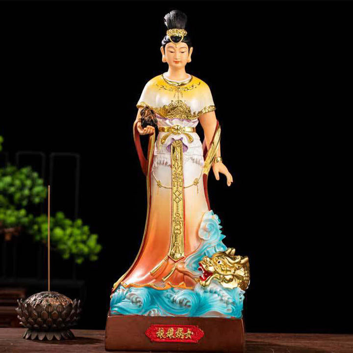 Statue de protection en résine Bodhisattva Nuwa Décoration de la maison - Nuwa debout - image 0