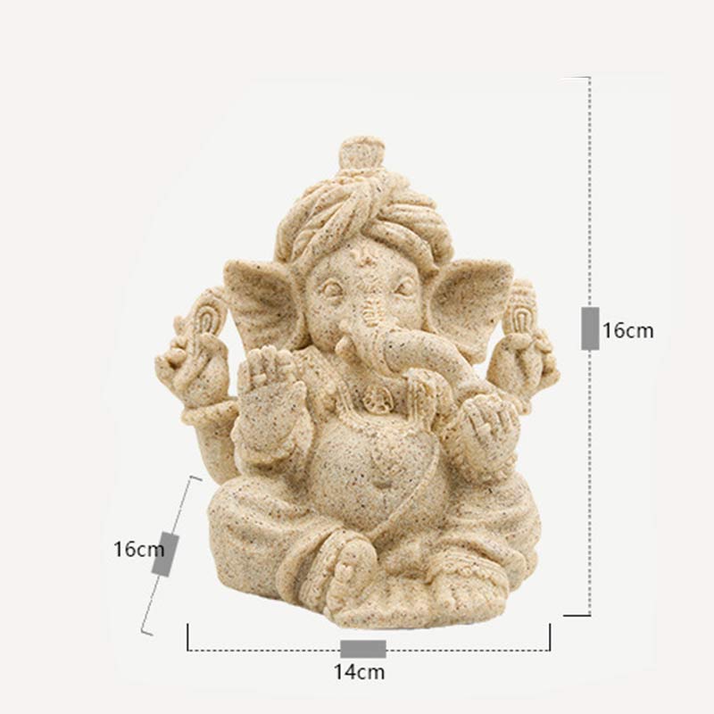 Statue d'éléphant Ganesh Ganpati Bénédiction Protection Décoration de la maison