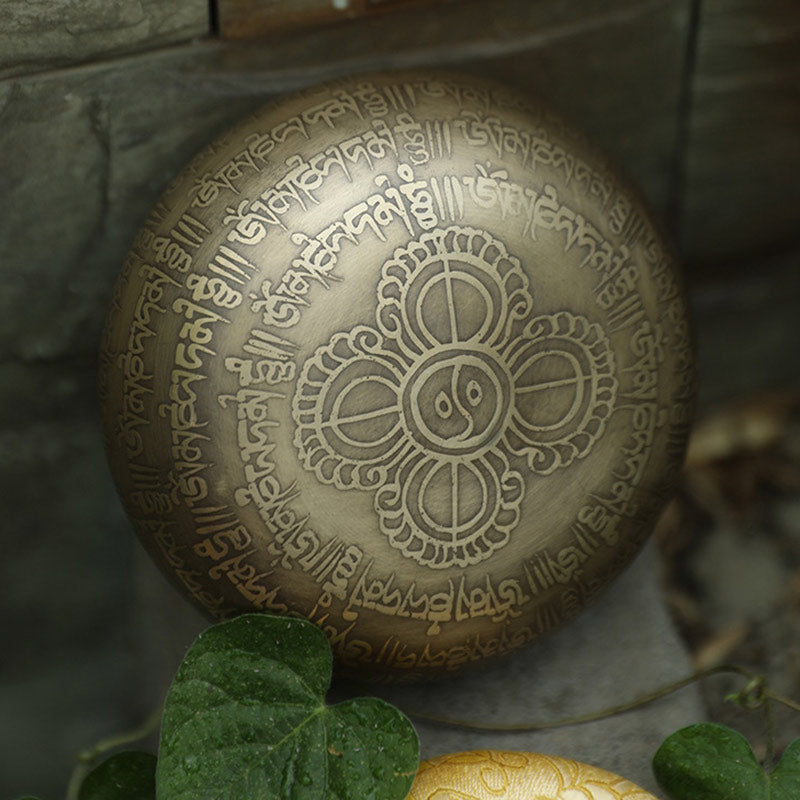 Bol chantant tibétain Buddha Stones fabriqué à la main pour la concentration et la méditation Ensemble de bols chantants paisibles et joyeux - image 10