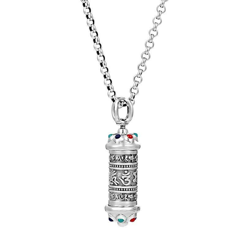 Buddha Stones Tibétain Om Mani Padme Hum Focus Collier Pendentif - image 5